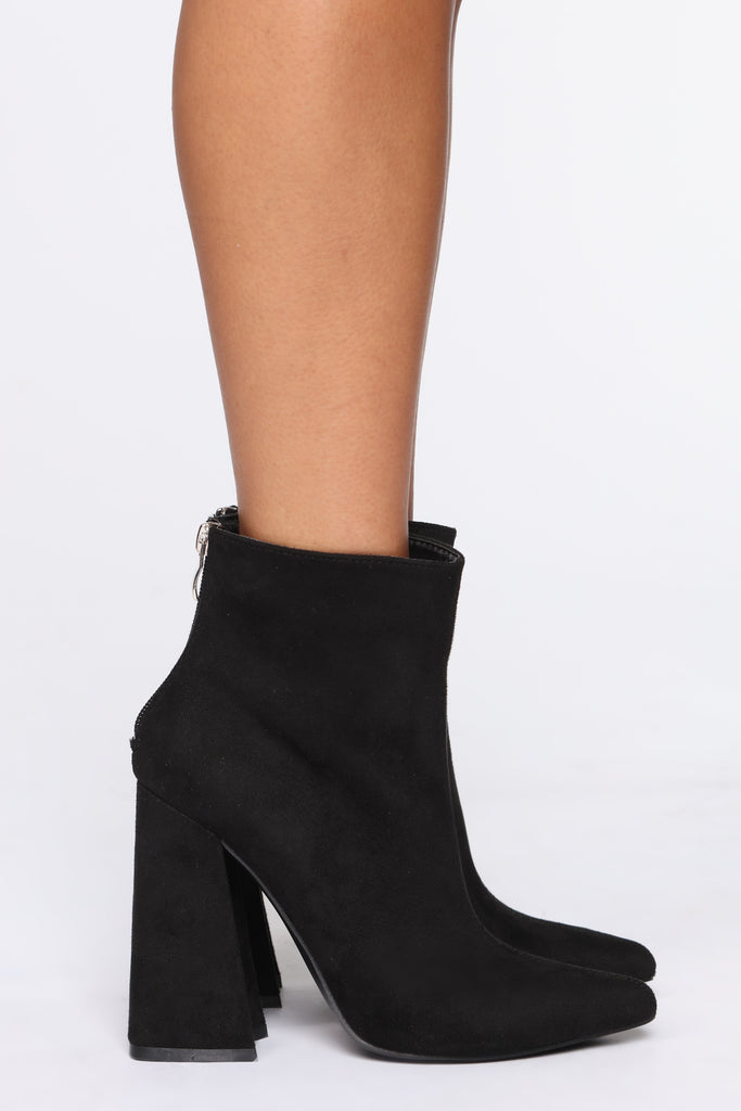 Take A Chance On Me Booties - Black