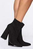 Take A Chance On Me Booties - Black