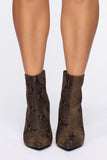 Take A Chance On Me Booties - Snake
