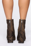 Take A Chance On Me Booties - Snake