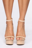 You're A Beautiful One Heeled Sandals - Nude