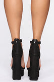 You're A Beautiful One Heeled Sandals - Black