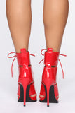 Cutting You Out Booties - Red