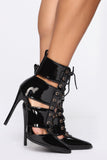 Cutting You Out Booties - Black