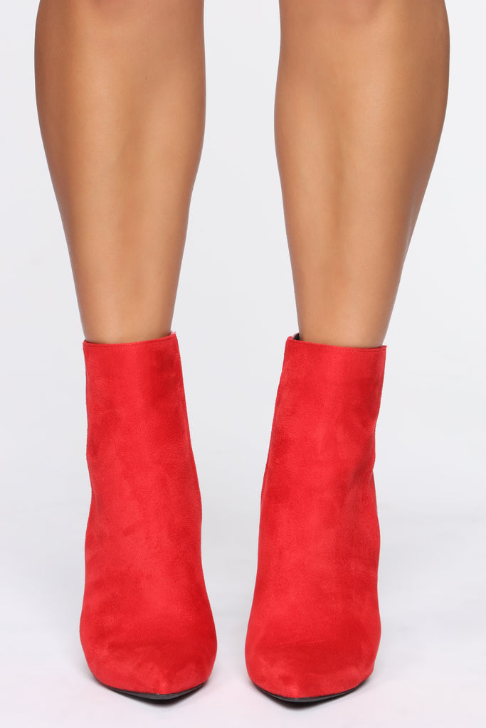 Mutual Feelings Booties - Red