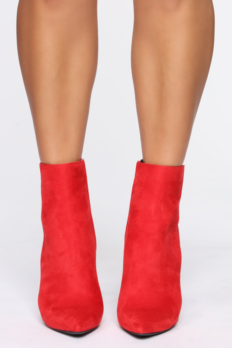 Mutual Feelings Booties - Red