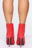 Mutual Feelings Booties - Red