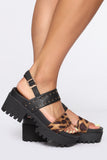 In It For Love Flat Sandals - Black