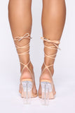 Sincerely Extra Heeled Sandals - Nude