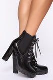 Did It My Way Booties - Black