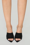 Point Me Out Mule Heel - Black