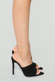 Point Me Out Mule Heel - Black