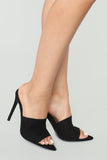 Point Me Out Mule Heel - Black