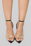 Judgement Free Heeled Sandal - Black