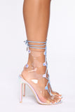 Full Up Surprise Heeled Sandals - Hologram