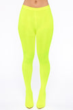 You Alright Heeled Boots - Neon Yellow