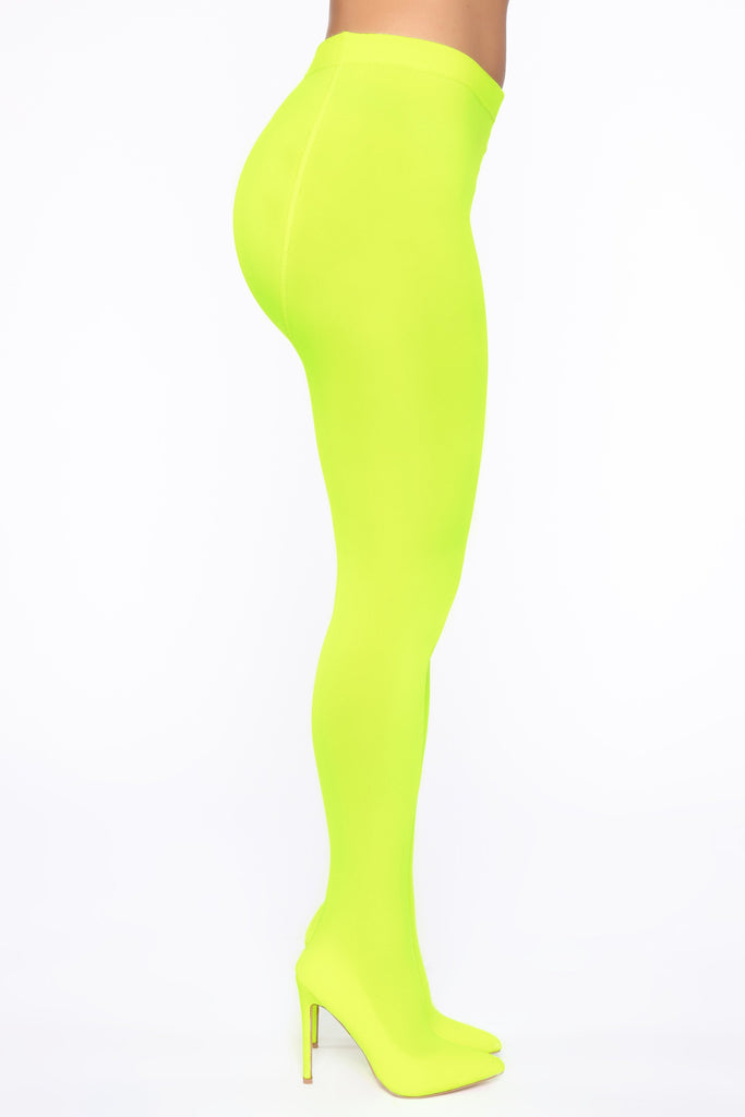 You Alright Heeled Boots - Neon Yellow