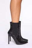 Sizzling Hot Booties - Black Snake