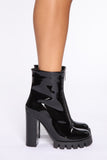 Favorite Catch Booties - Black Patent