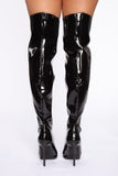 The Baddest Heeled Boots - Black