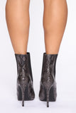 Sizzling Hot Booties - Grey Snake