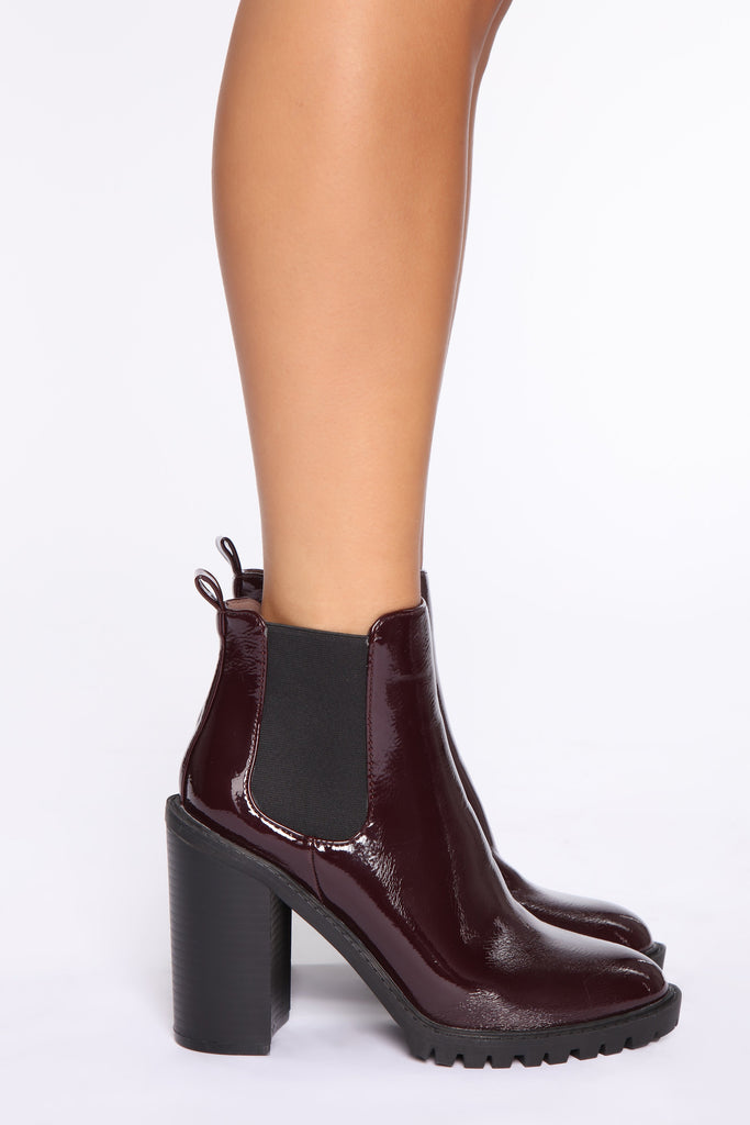 City Streets Booties - Wine