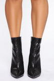 Wanting More Booties - Black Snake