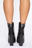 Wanting More Booties - Black Snake