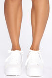 Lace Me Up Sneakers - White
