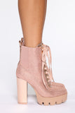 Next To You Booties - Rose Gold