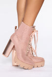 Next To You Booties - Rose Gold