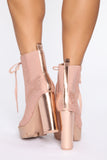 Next To You Booties - Rose Gold