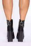Top It Off Booties - Black