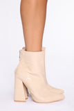Top It Off Booties - Nude