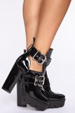 Little Bit Of Attitude Booties - Black