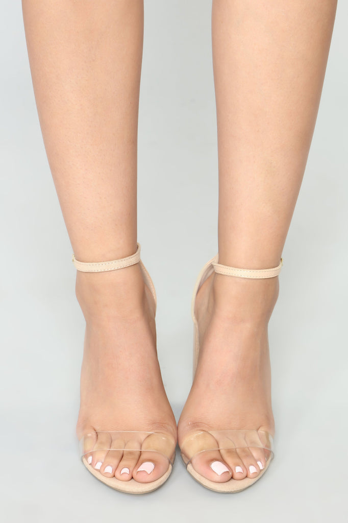 That One Strap Heels - Natural