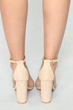 That One Strap Heels - Natural