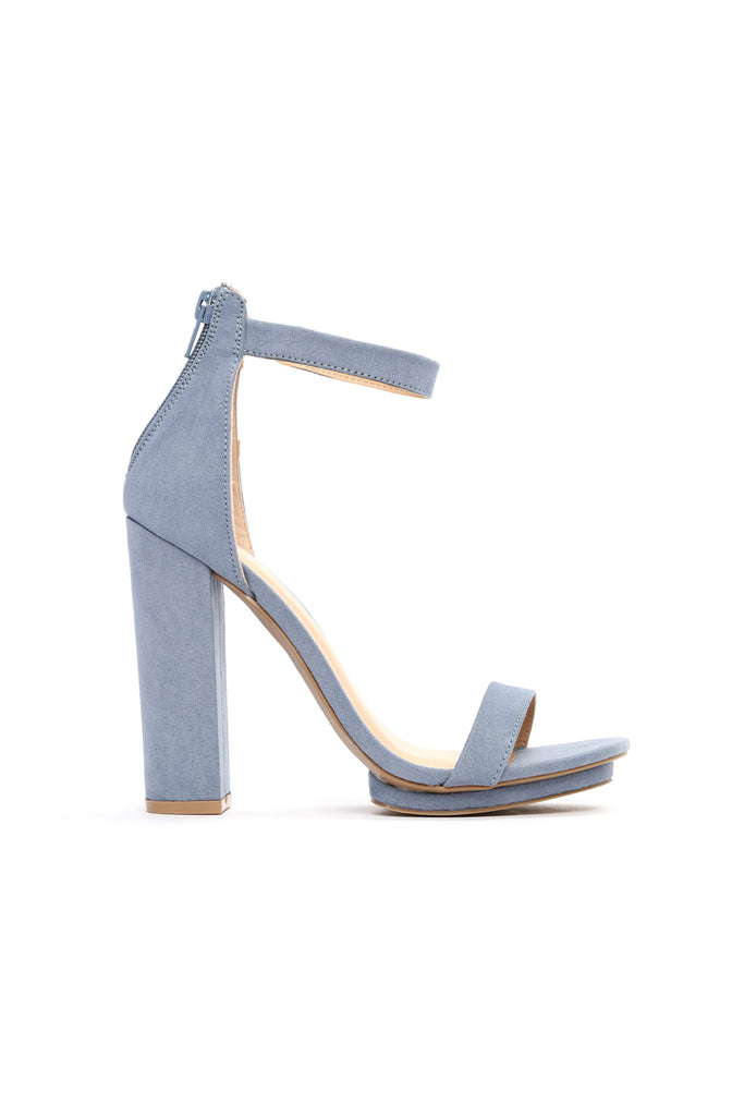 Simply Chic Heel - Dusty Blue
