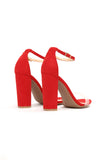 That One Strap Heels - Red