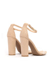 That One Strap Heels - Natural
