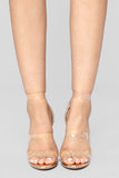 Rosy Clear Heel - Rose Gold