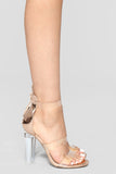 Rosy Clear Heel - Rose Gold