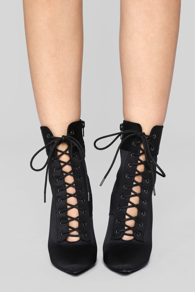 Shine Bright Booties - Black