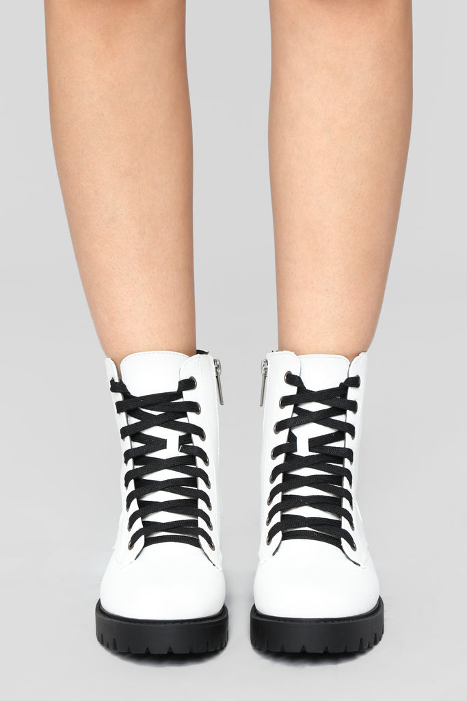 We're Not Talking Booties - White