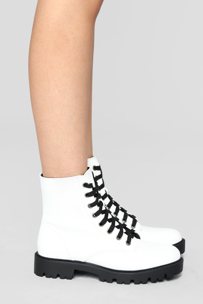We're Not Talking Booties - White