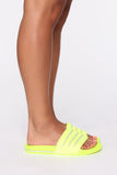 Living My Best Life Sliders - Neon Yellow