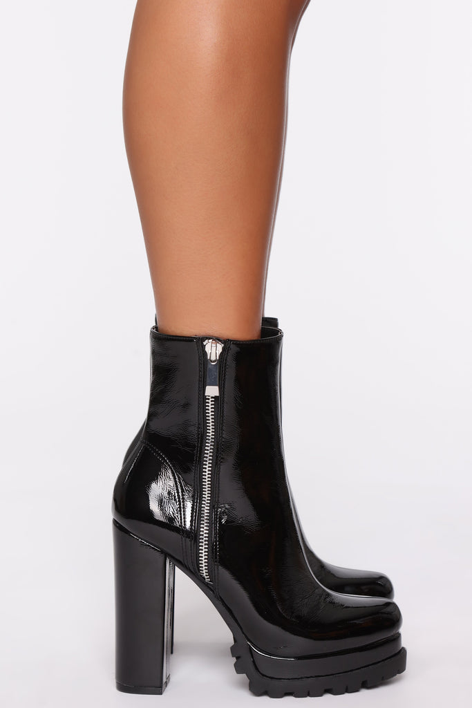 Edge Of Desire Booties - Black