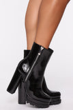 Edge Of Desire Booties - Black