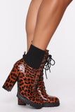 Catty But Always Classy Booties - Leopard