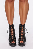 Day Dreamer Booties - Black Croc
